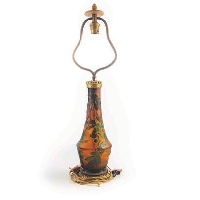 null Emile GALLE (1846-1904)

Vase monté en pied de lampe, en verre multicouches...