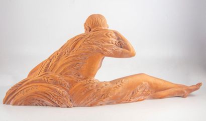 Demeter CHIPARUS Demeter CHIPARUS (1886 -1947)
Naked with ears of wheat
Terracotta...