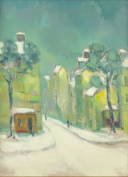 LOUVRIER Maurice LOUVRIER (1878-1954)
La place Saint Hilaire sous la neige
Huile...
