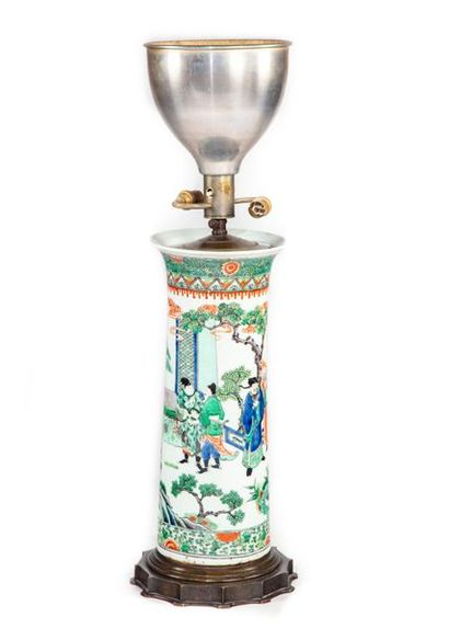 CHINE - QING CHINE - Dynastie QING (1644-1911)
Important vase rouleau à col évasé...