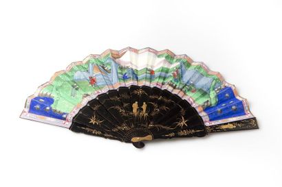 null The majestic pheasant, China, second half of the 19th century
Folded fan, double...
