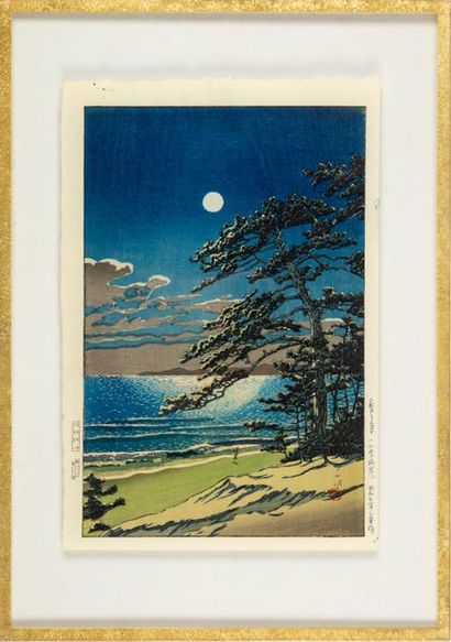 KAWASE HASUI Kawase HASUI (1883 -1957) :
- Oban tate-e, Magome no tsuki, Lune à Magome.
Réédition...
