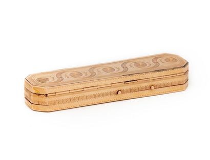 null Case with two compartments - Gold toothpick holder
Weight: 23 g