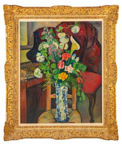 Suzanne VALADON Suzanne VALADON (1865-1938)
Vase de fleurs sur une chaise, 1927
Huile...