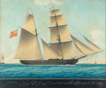 PELLEGRIN Joseph Honoré Maxime PELLEGRIN (1793 - 1869)
Ship
Watercolour
Signed and...