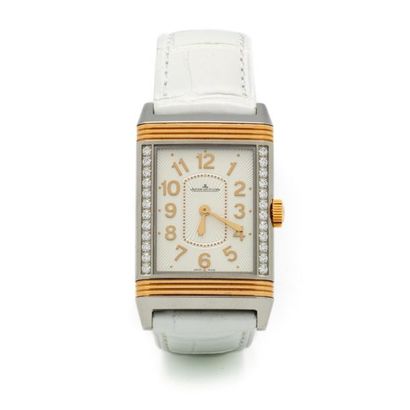 JAEGER-LECOULTRE JEAGER-LECOULTRE
Hand-wound "Reverso" model watch, the dial surrounded...