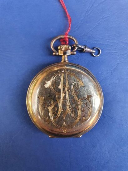 null Pocket man's pocket watch in yellow gold