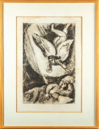 Marc Chagall Marc CHAGALL (1887-1985)
Le Songe de Salomon. Pl. 77 pour La Bible,...