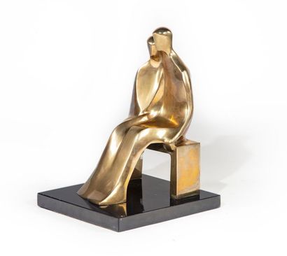 MICHEL BECK Michel BECK (1928)
Sitting couple
Bronze sculpture
Signed and numbered...
