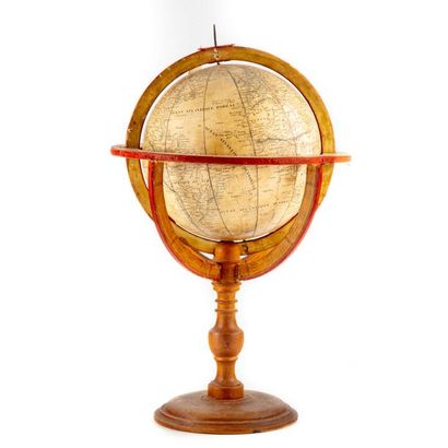 DELAMARCHE Maison DELAMARCHE
Ensemble composé de trois globes.
- Un Globe Terrestre...