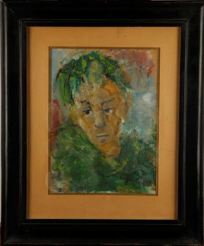 null Mauricio AGUILAR - XXth
Portrait of Pierre Barillet
Watercolour on paper
Signed...