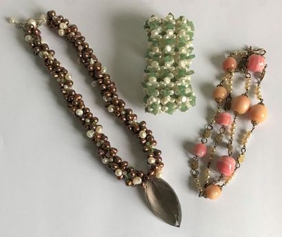 null Ensemble de bijoux fantaisies : collers et bracelet