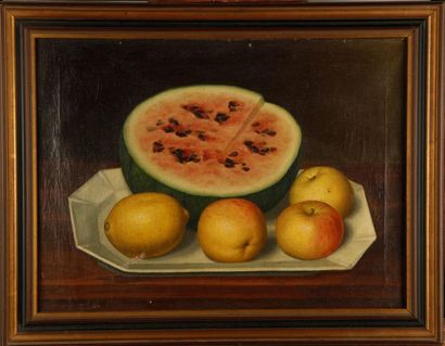null FRENCH SCHOOL of the late 19th - early 20th century
Still life with watermelon,...