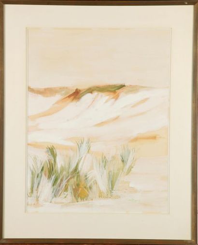 null MARION - XXth
Dunes
Gouache and watercolour
Signed lower right dated 69
52,5...