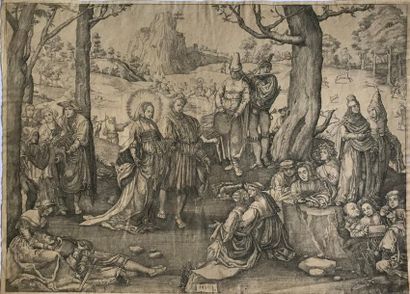de LEYDE D'après Lucas de LEYDE (1494-1533)
La danse de Saint Marie Madeleine - 1519
Gravure...
