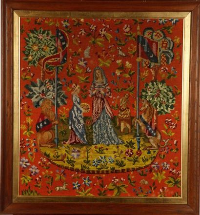 null TAPESTRIES
The Lady of the Unicorn from the Middle Ages
Framed canvas
53 x 46...