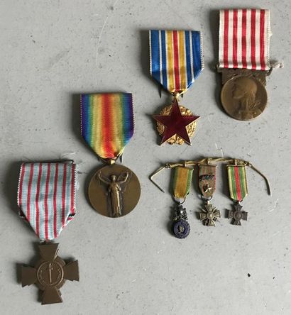 null Set of military medals