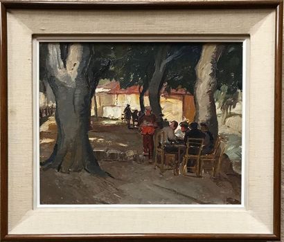 null FRENCH SCHOOL early 20th century
The cardboard part
Oil on cardboard
Signed...
