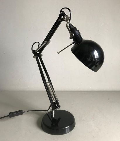 null Desk lamp model Forsa from Ikea in black lacquered metal with removable arm.
H.:...