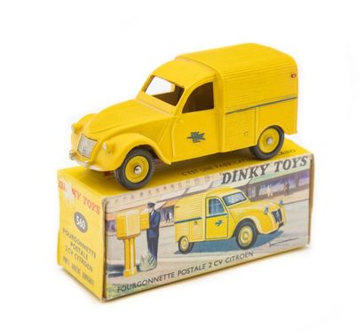 DINKY TOYS DTF 1/43
2 CV Citroën van La Poste ref. 560 yellow to be cleaned TBE in...