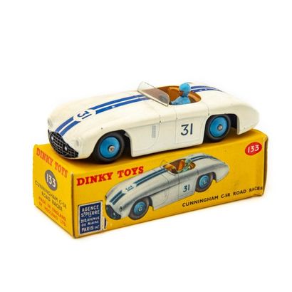 DINKY TOYS DTGB 1/43
Cunningham C5R white with blue stripes number 31 with driver,...