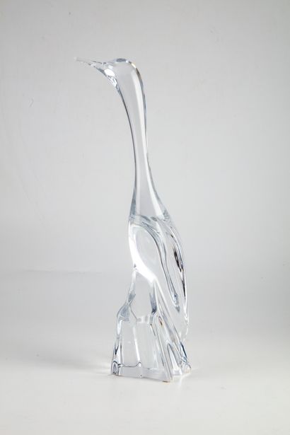 null DAUM - France 

Héron en cristal 

Signé

H. : 38,5 cm