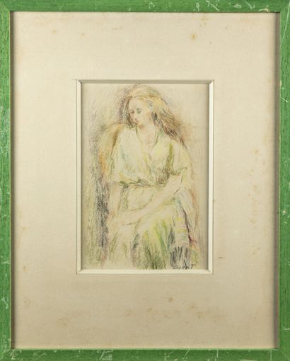 null Charlotte DORAT-IBELS (1904 -?)

Portrait de femme à la robe verte

Pastel

Signé...