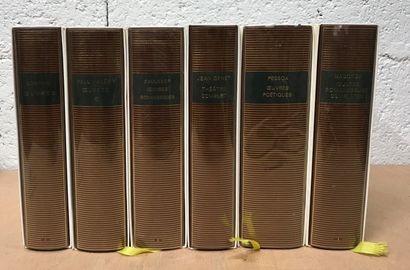 null Bibliothèque de la Pléiade, 

Ensemble de 6 volumes d'auteurs contemporains...