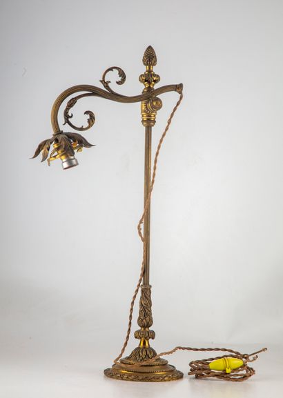 null Lampe articulée en bronze 

H.: 54.5 cm
