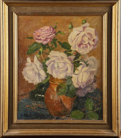 null Gilbert DECROIX (XXe)

Bouquet de roses

Huile sur toile

Signé en bas à gauche

H....