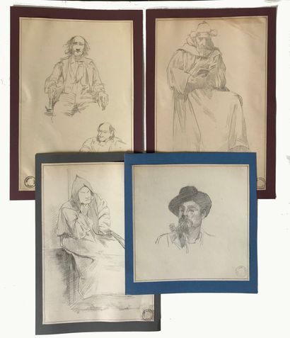 LAURENS Jean-Pierre LAURENS (1875-1932)

Studies of Male Characters

Set of four...