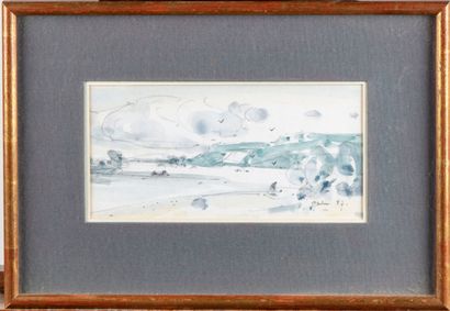 SEBIRE Gaston SEBIRE (1920-2001)

Banks of the Seine

Watercolor and pencil, signed...