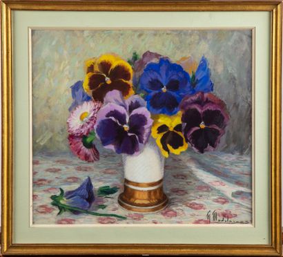 MADELAINE Hyppolite MADELAINE (1871-1966)

Bouquet of thoughts

Pastel

Signed lower...