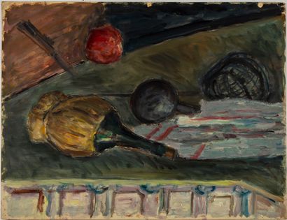 BORDES Léonard BORDES (1898-1969)

Ensemble de trois huiles sur carton 

Paysages,...