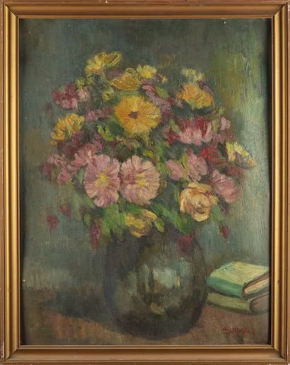 LE MOUTON Aline LE MOUTON (1892-1971)

Still life with a bunch of flowers

Oil on...