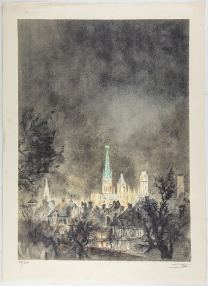 HERR François HERR ( 1909-1995)

Rouen by cloudy weather

Lithograph, countersigned...