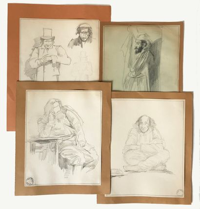 LAURENS Jean-Pierre LAURENS (1875-1932)

Studies of Male Characters

Set of four...