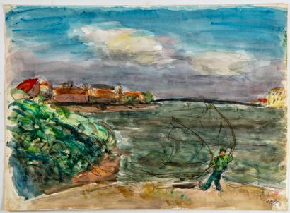 BORDES Leonard BORDES (1898-1969)

Village square, fishermen, landscapes ...

Set...