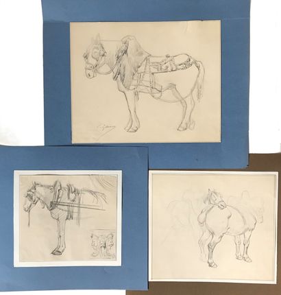 ZAMOR Emmanuel ZAMOR (1840 - 1819)

Draft horses

Three studies in pencil on paper...