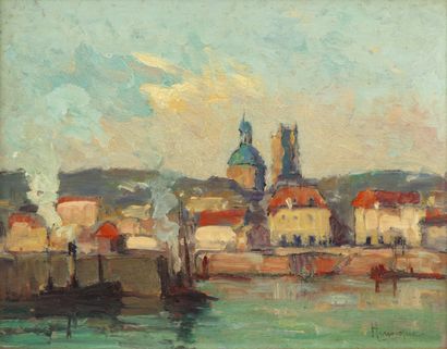 HENOCQUE Narcisse HENOCQUE (1879-1952)

Dieppe, the basin

Oil on panel signed lower...