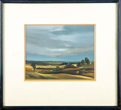 PIM PIM - XXe

Paysage

Huile sur toile

Signé et daté 81 en bas à gauche

15 x 19...