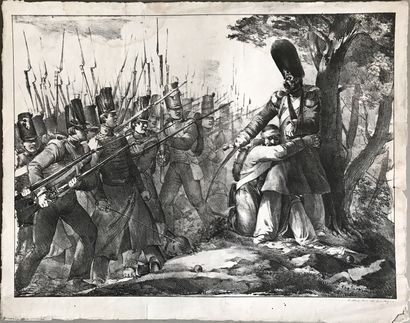 CHARLET D'après CHARLET, gravé par

Le grenadier de Waterloo

Gravure en noir ( en...