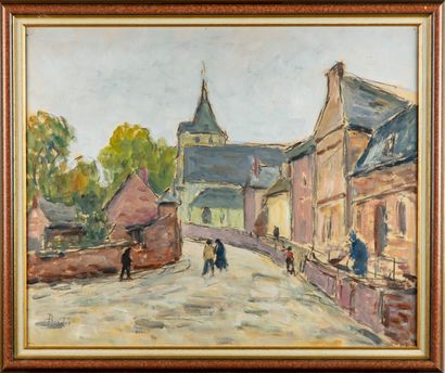 BORDES Léonard BORDES (1898-1969)

Rue de village

Huile sur carton, signée en bas...