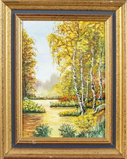 TURQUIN E. TURQUIN XXth

The autumn

Oil on canvas signed lower right and titled...