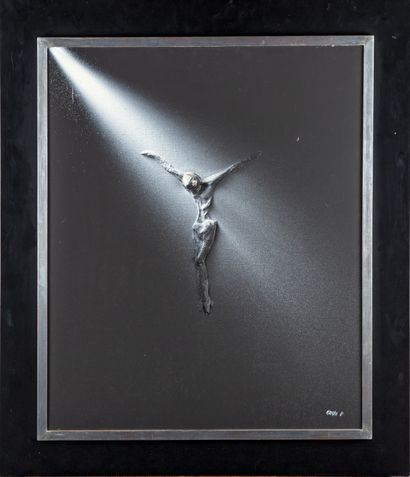 Risto H. RISTO - XXe

Christ en croix

Huile sur toile - technique mixte avec relief...