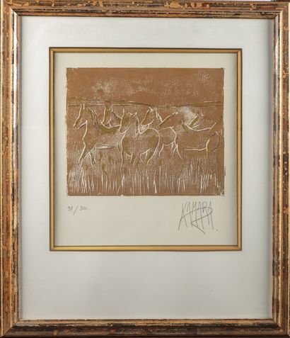 KAMARA Patricia KAMARA (1960 -)

Les chevaux en Camargue

Lithographie

Numéroté...