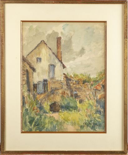 VAUMOUSSE Maurice VAUMOUSSE (1876-1961)

Country house

Watercolour, signed lower...