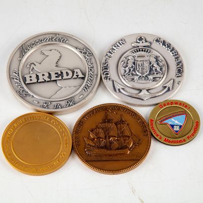Set of bronze medals on the theme of the...