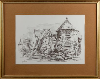 null Three engravings of country houses 

22,5 x 32 cm

Framed under glass
