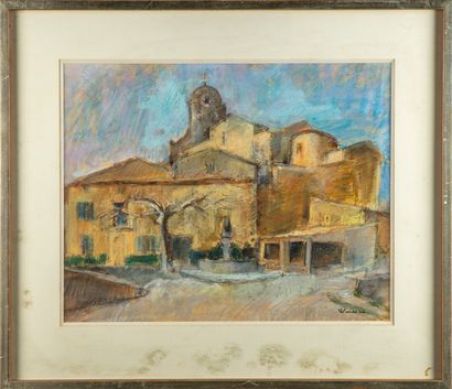 MIRIANON Georges MIRIANON (1910-1986)

Village square

Pastel, signed lower right

37...